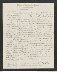 Nachlass Franz Steindachner, Brief von Alexander Agassiz an Franz Steindachner (04.01.1869), Inv.Nr. 2.01, Seite 1